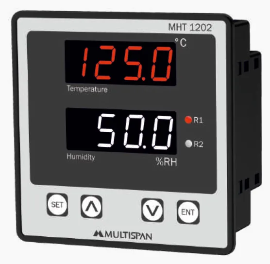 Multispan MHT-1202 / MHT-9044 — Combined humidity & temperature controller with RS-485 Modbus