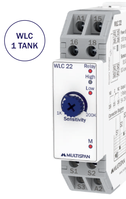 Multispan WLC 22 Single-tank electronic water level controller