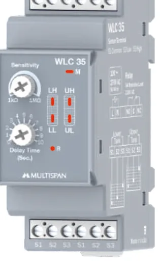 Multispan WLC 35 — Two-tank electronic water level controller